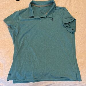Adidas Spanish Bay Women's golf green Button Down Shirt